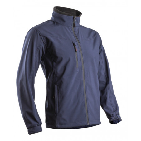 Veste Softshell - YANG II - 94% PES/6% EA + TPU membrane + Polaire - 310g/m2 - Marine - COVERGUARD | 5YANS20