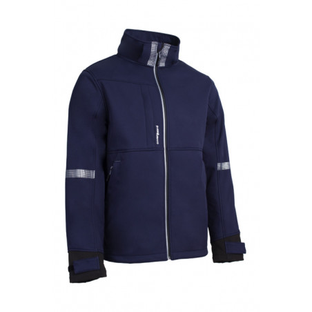 Veste Softshell - SEAL - 100% PES + TPU membrane + Polaire - 310g/m2 - Marine - COVERGUARD | 5SEA120