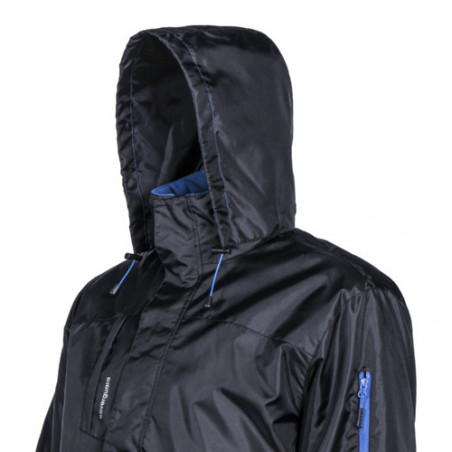 Parka - PANDA - 200D Oxford 100% PES enduit PU + Matelassage 160g/m2 - Noir/Bleu - COVERGUARD | 5PDA01