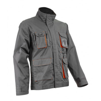 Veste - PADDOCK II - 60% CO/40% PES 245g/m2 - Gris/Orange - COVERGUARD | 5PAV150