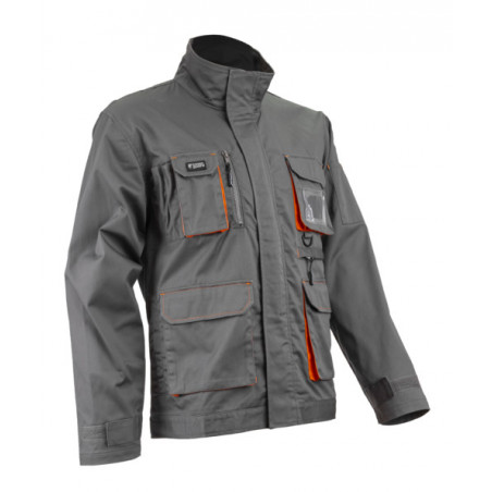Veste - PADDOCK II - 60% CO/40% PES 245g/m2 - Gris/Orange - COVERGUARD | 5PAV150