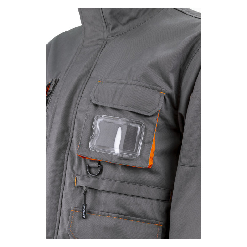 Veste - PADDOCK II - 60% CO/40% PES 245g/m2 - Gris/Orange - COVERGUARD | 5PAV150