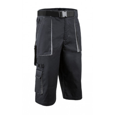 Bermuda long - NAVY II - 60% CO/40% PES 245g/m2 - Marine/Gris - COVERGUARD | 5NAS050