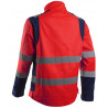 Veste - HIBANA - 60% CO/40% PES 270g/m2 + Stretch - Rouge HV/Marine - COVERGUARD | 5HBJ130