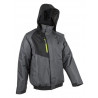 Blouson - GOMA - Ripstop 100% PES enduit PVC + Matelassage 180g/m2 - Gris/Lime - COVERGUARD | 5GOM450