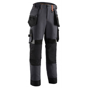 Pantalon - CRISTOBAL - RIPSTOP 60% CO/40% PES 280g/m2 Gris anthracite/Citrouille - COVERGUARD | 5CRP150