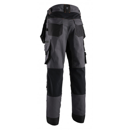 Pantalon - CRISTOBAL - RIPSTOP 60% CO/40% PES 280g/m2 Gris anthracite/Citrouille - COVERGUARD | 5CRP150