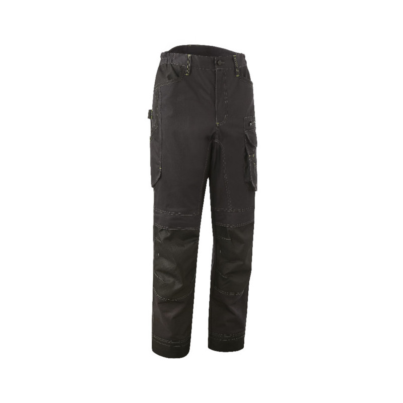 Pantalon - BARVA - 60% CO/40% PES 270g/m2 + Oxford - Anthracite/Lime - COVERGUARD | 5BAP150