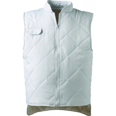 Gilet froid - ALBATROS  - 65% PES/35% CO 245g/m2 + Matelassage 180g/m2 - Blanc - COVERGUARD | 5ALBW