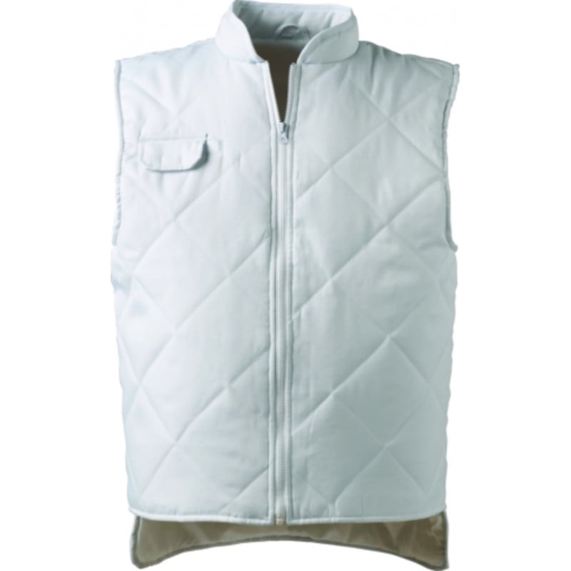 Gilet froid - ALBATROS  - 65% PES/35% CO 245g/m2 + Matelassage 180g/m2 - Blanc - COVERGUARD | 5ALBW