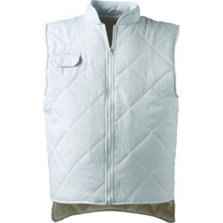 Gilet froid - ALBATROS  - 65% PES/35% CO 245g/m2 + Matelassage 180g/m2 - Blanc - COVERGUARD | 5ALBW