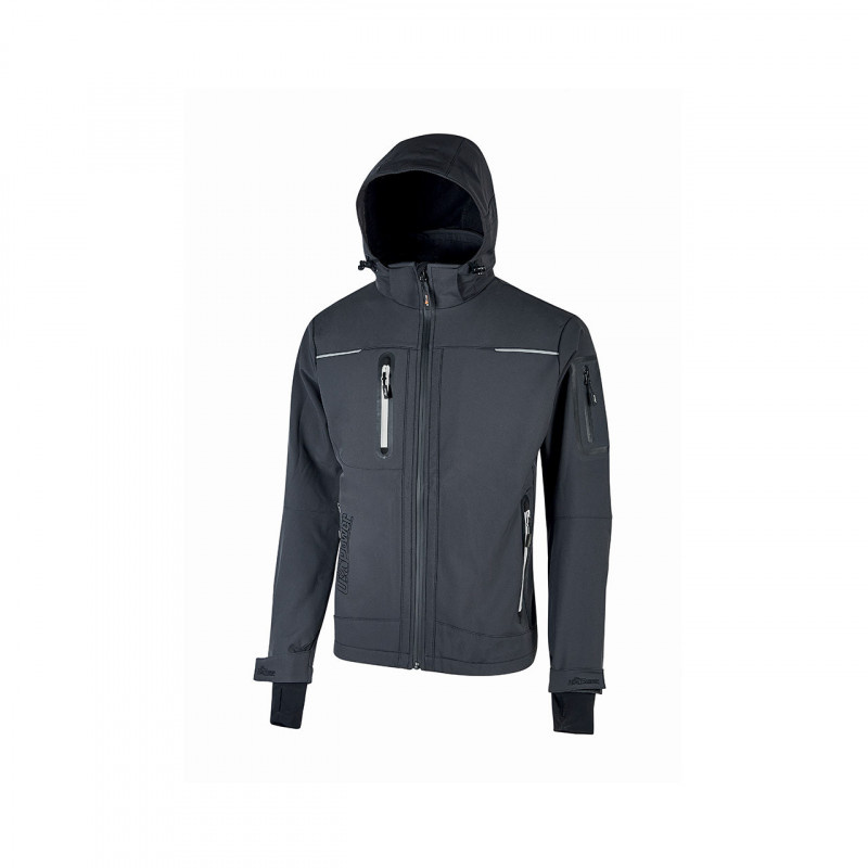Veste Soft Shell Space Asphalt Grey U-Power | FU187AG
