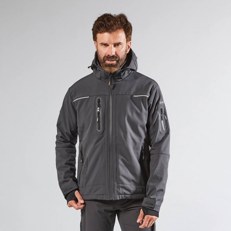 Veste Soft Shell Space Asphalt Grey U-Power | FU187AG
