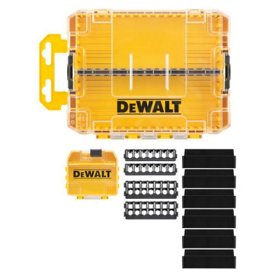 Moyen Coffret de Rangement Toughcase + Petite Boîte D’Embouts avec séparateurs - Dewalt | DT70802