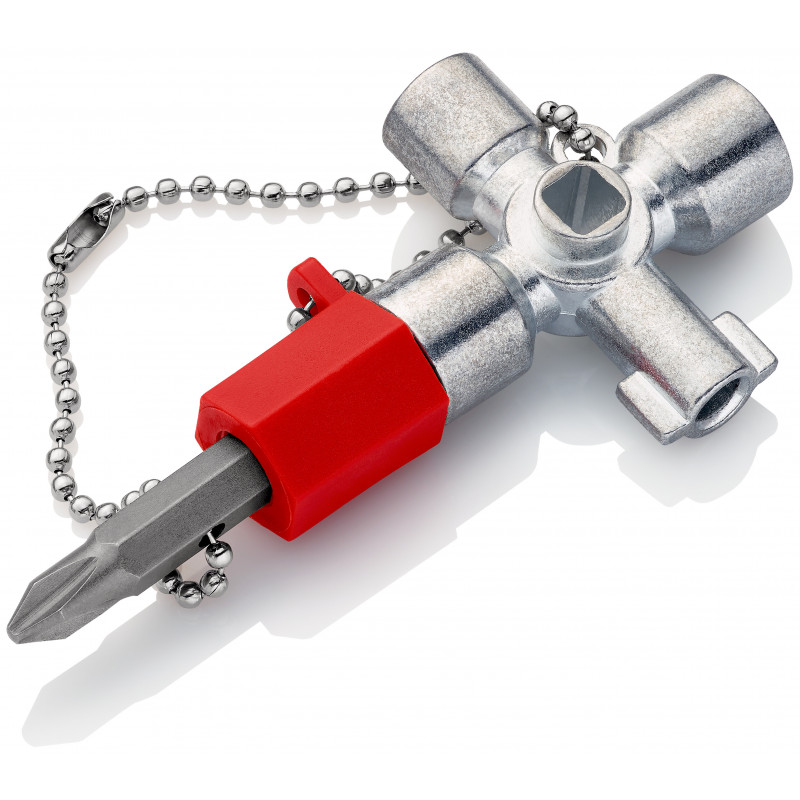 Clé universelle pour armoires de commande et systèmes de fermeture 44mm - KNIPEX | 001102