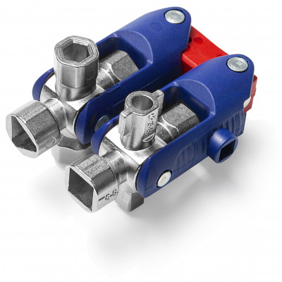 Clé universelle pour armoires de commande « DoubleJoint »  161 mm - KNIPEX | 001106V04