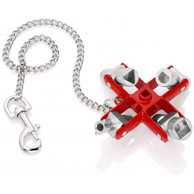 Clé universelle pour toutes les armoires et systèmes de fermeture - 90mm - KNIPEX | 001106