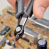 Pince coupante de précision Super Knips® 125mm Ressort - Bi-matière - ESD - KNIPEX | 7871125ESD