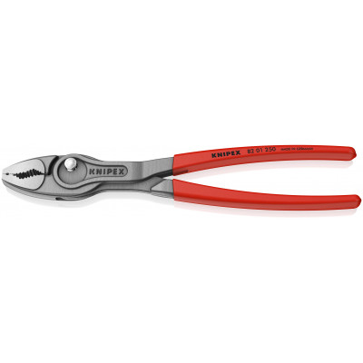 Pince multiprise frontale et latérale Twingrip 250mm - Gainage PVC - Tête polie - KNIPEX | 8201250