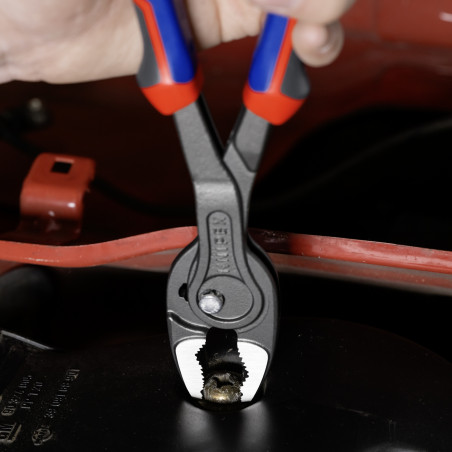 Pince multiprise frontale Twingrip 250mm - Gainage Bi-matière - Tête polie - KNIPEX | 8202250