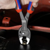 Pince multiprise frontale Twingrip 250mm - Gainage Bi-matière - Tête polie - KNIPEX | 8202250