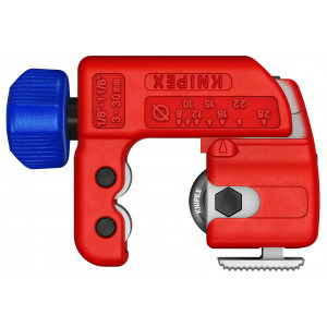 Coupe-tubes TubiX® S syst. QuickLock - 77mm - Ø 3-30 mm épaisseur max 2 mm - SC - KNIPEX | 903101