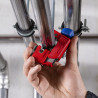 Coupe-tubes TubiX® S syst. QuickLock - 77mm - Ø 3-30 mm épaisseur max 2 mm - SC - KNIPEX | 903101