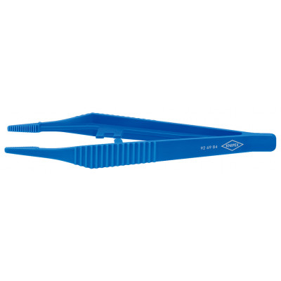 Brucelle de précision 130mm droite - Bouts carrés émoussés - Plastique robuste - KNIPEX | 926984