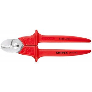 Coupe-câbles 230mm Ø16mm/50mm² - Gainage surmoulé isolé 1000V - Acier inox - KNIPEX | 9506230