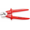 Coupe-câbles 230mm Ø16mm/50mm² - Gainage surmoulé isolé 1000V - Acier inox - KNIPEX | 9506230