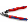 Coupe-câbles acier 190mm - Ø2,5-4-5-7mm - Gainage bi-matière - KNIPEX | 9562190SB