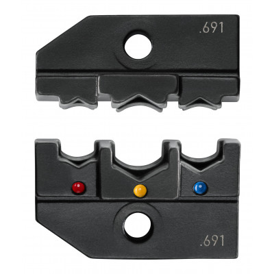 Matrice de sertissage pour cosses PIDG pré-isolées 0,5 à 6mm² - KNIPEX | 974906PI