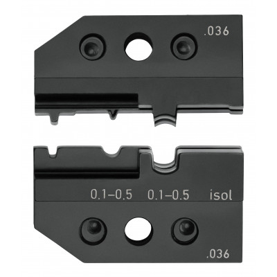 Matrice de sertissage pour cosses non isolées et pré-isolées 0,1 à 0,5mm² - KNIPEX | 974921