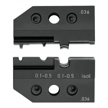 Matrice de sertissage pour cosses non isolées et pré-isolées 0,1 à 0,5mm² - KNIPEX | 974921
