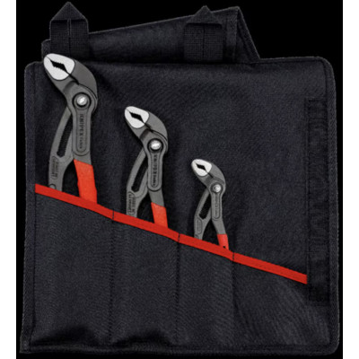 Assortiment de 3 pinces multipises Cobra® en trousse tissu 87 01 150/250/300 - KNIPEX | 001955S9