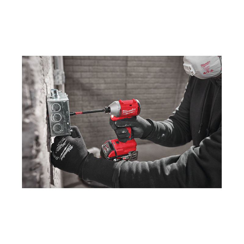 Visseuse à chocs compacte Hex 1/4 BRUSHLESS, 18V, 5,0Ah, 3 vitesses, 190 Nm - Milwaukee | 4933492843