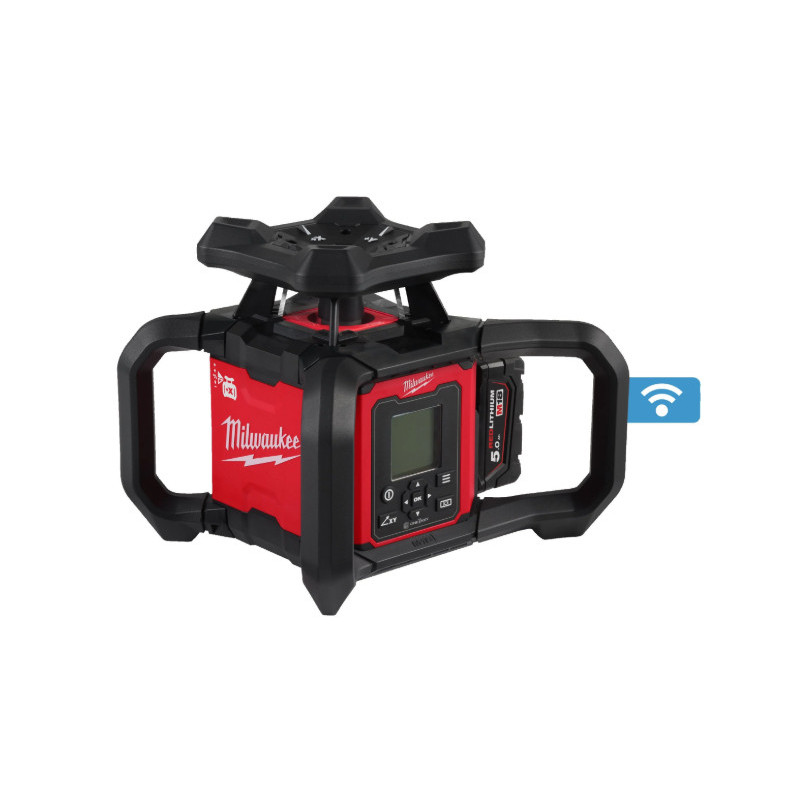 Laser rotatif ONE-KEY rouge double pente H/V 1200 m, 18V, 5Ah - Milwaukee | 4933493204