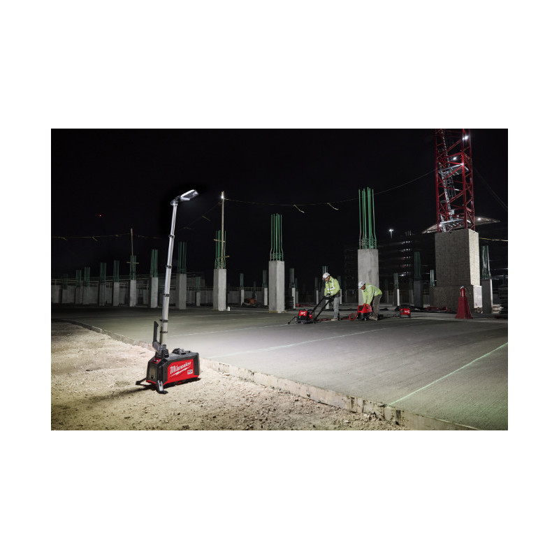 Tour d'éclairage MX FUEL, 15 000 Lumens, Trueview Technologie, une batterie 6Ah - Milwaukee | 4933498072