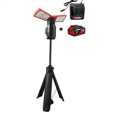 PROJECTEUR PORTABLE AC/DC SUR TRÉPIED 10000 Lumens 18V solo -  Ks Tools |150.4470F