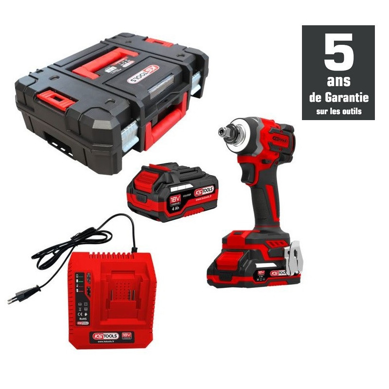 Visseuse à chocs 1/2'' 230Nm 18V 4Ah - Ks Tools | 515.4745F