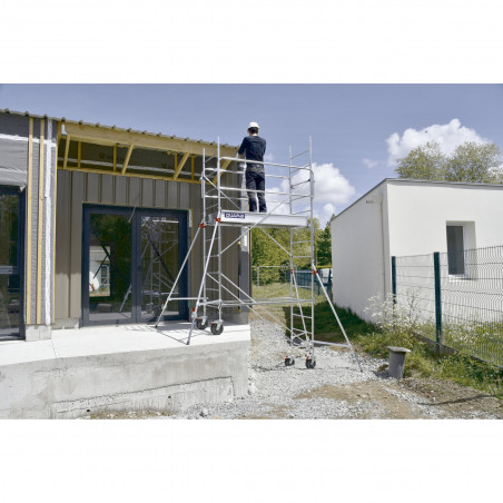 ECHAFAUDAGE ROULANT ACIER - ALTITUDE ACIER - LONGUEUR 2M00 - GC MONOBLOC - Duarib LD | 8120012