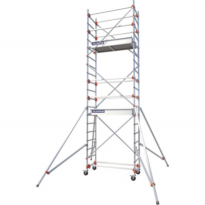 ECHAFAUDAGE ROULANT ALU - ALTITUDE ALU - LONG. 1M35 - BASE PLIAN - GC LISSES - Duarib LD | 613152