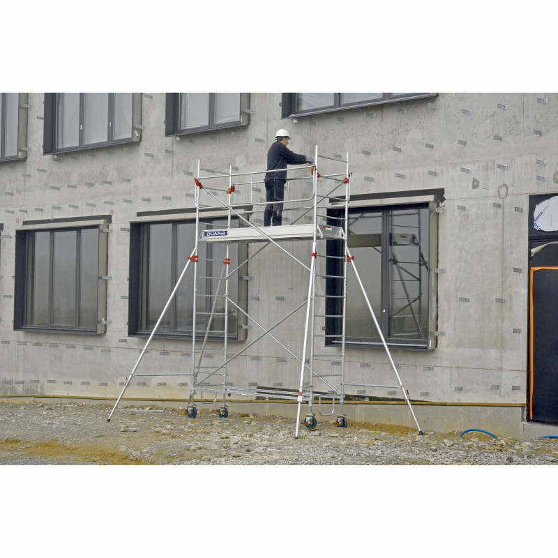 ECHAFAUDAGE ROULANT ACIER - ROLLSTAR - LONGUEUR 2M54 - GC MONOBLOC - Duarib LD | 8325032