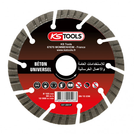 Disque diamant béton (ABT) - KSTools | 337.3001F