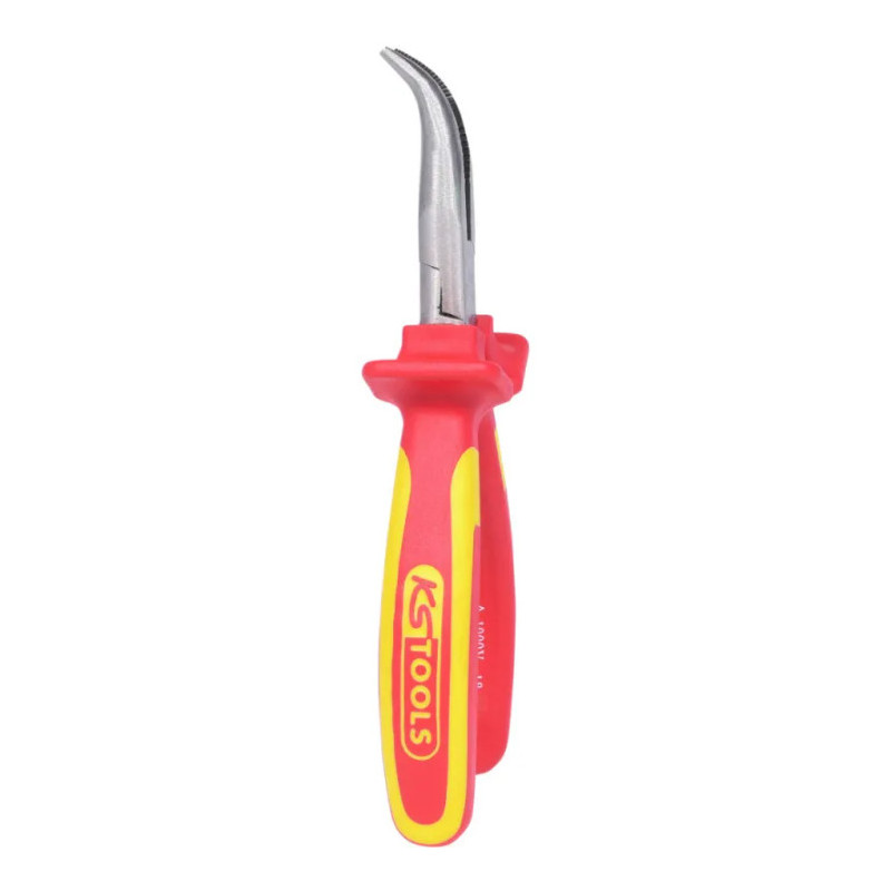 Pince à bec demi-r coudé isolé - KSTools | 117.1121F