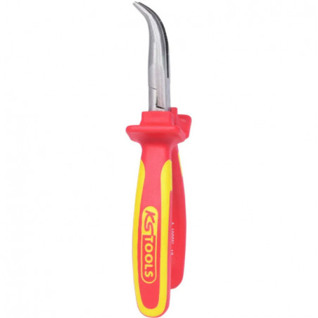 Pince à bec demi-r coudé isolé - KSTools | 117.1121F