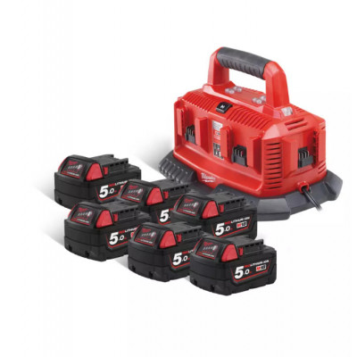 Pack NRG 6 batterie + 1 chargeur 18V 5.0Ah M18 Milwaukee | 4933471821