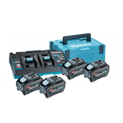 PowerPack 4 batteries BL4050F + un chargeur DC40RB 40V XGT MAKITA | 191U42-2