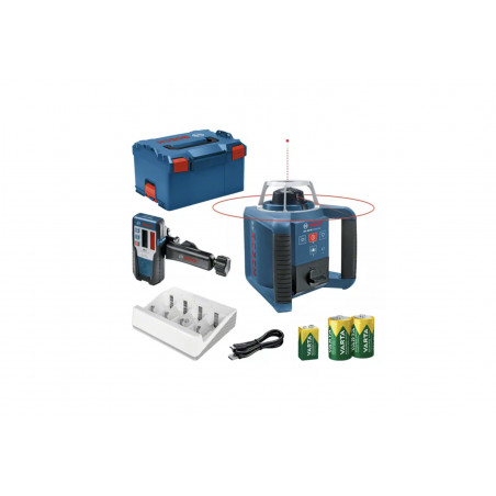 Laser rotatif GRL 300 HV + Cellule de réception LR 1 + Batteries NiMH - BOSCH | 0601061505