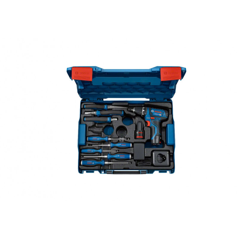 Perceuse visseuse GSR12V-15 + outillage à main (L) - BOSCH | 060186810R